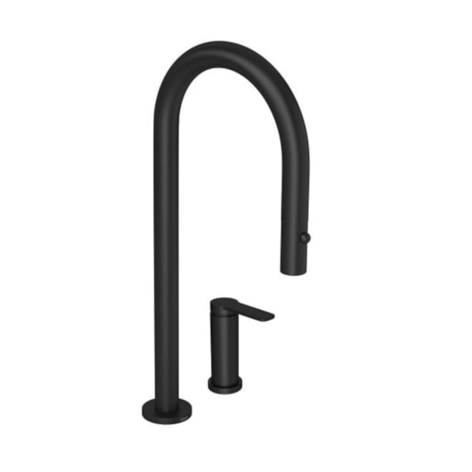 Bica Para Monocomando De Cozinha De Mesa You Curva Black Matte Deca - Imagem principal - 15708b02-91d5-419f-aab7-5701d31a5846