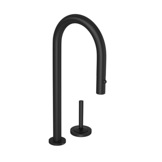 Bica Para Monocomando De Cozinha De Mesa You Curva Black Matte Deca - Imagem principal - aeed7491-af94-46bd-a1cb-effa027c490f