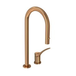 Bica Para Monocomando De Cozinha De Mesa You Reta Gold Red Deca