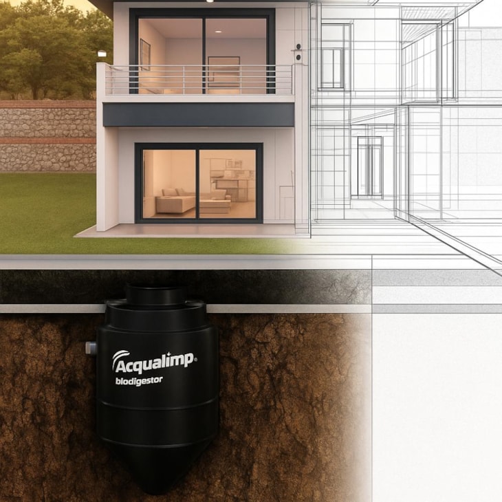 Biodigestor 9 Pessoas Acqualimp 1500L