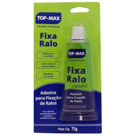 Bisnaga Fixa Ralo Com Blister Top Max 75g - Imagem principal - e6f153e5-3b0a-4ab0-9936-7cbc7d8ca5d5