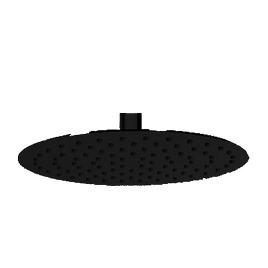 Bojo Redondo Para Chuveiro Black Matte Kromma 20cm - Imagem principal - 7696ac62-7060-4213-b05c-fcecd1d350ae