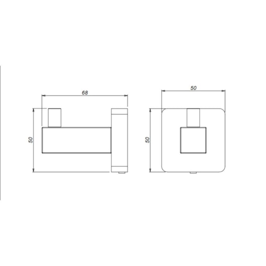 Cabide 2040 C65 Cromado Meber - Imagem principal - 1e7ef884-51a0-4766-8fdc-775ec089aea3