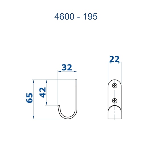 Cabide 4600 Soft 195 Cromado Fani - Imagem principal - 89b1980f-adb0-453b-88b7-7226e451bbad