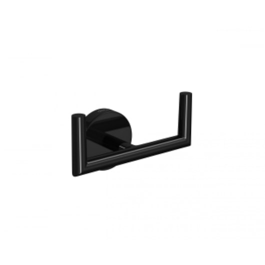 Cabide Duplo Para Banheiro Disco Black Noir Deca - Imagem principal - 46cc1c9c-49c7-4415-afed-d6e040fa8609