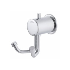Cabide Duplo para Banheiro Domus 407 C 40 Cromado Meber