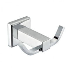 Cabide Duplo Para Banheiro Elite Cromado Celite