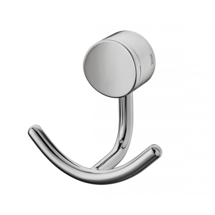 Cabide Duplo Para Banheiro Hotel Cromada Docol