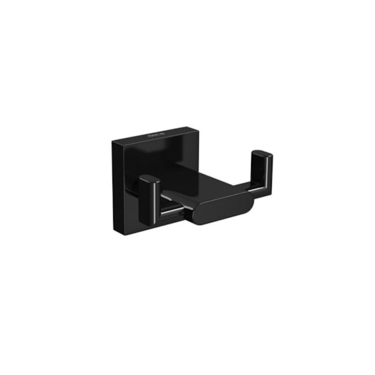 Cabide Duplo Para Banheiro Polo  Black Noir Deca - Imagem principal - f6de479f-fd6e-4263-b77e-26be0a72ccc4