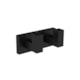 Cabide Duplo Para Banheiro Quadratta 2062 Black Matte Deca - 87148438-c7d0-4878-b0c3-924020ba26b6