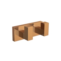 Cabide Duplo Para Banheiro Quadratta 2062 Red Gold Deca