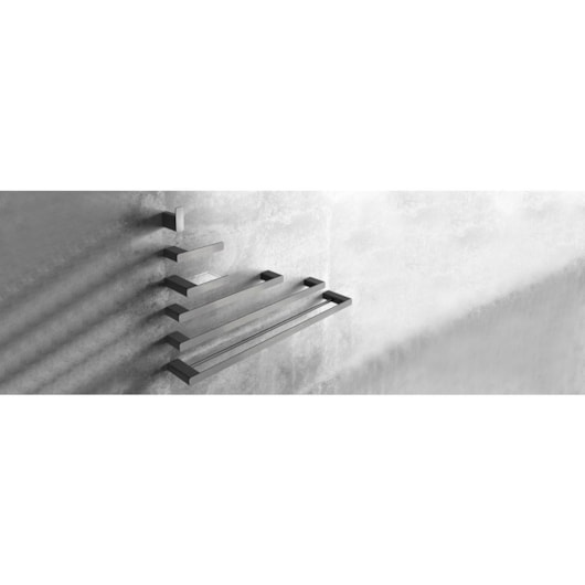 Cabide Flat Grafite Escovado Docol - Imagem principal - d38150f9-2350-44ee-b467-5b5177a899da