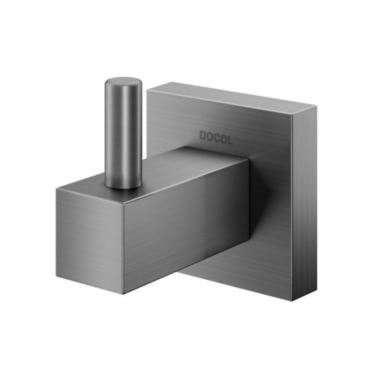 Cabide Para Banheiro Square Grafite Escovado Docol - Imagem principal - 5cad6fd4-6905-4747-8a43-54ef2b442275