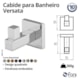 Cabide Para Banheiro Versata 120 Cromado Fani - 4c4efd5f-13ec-46fd-bee6-558d61ffee36