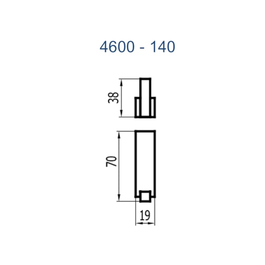 Cabide Quartzo 4600 Bk140 Preto Fosco Fani Metais - Imagem principal - 8bc2c3d7-6a67-4f08-ab39-8003f8e8bea9