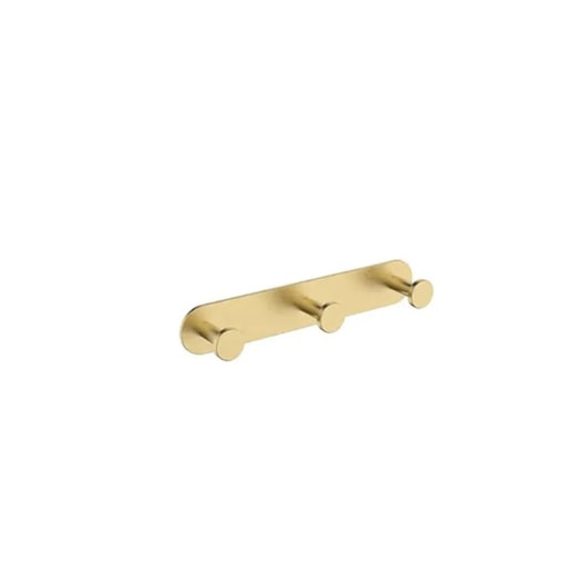 Cabide Triplo Ouro Escovado Lexxa - Imagem principal - 3fa2667f-b0cb-4cf4-83b9-99cbaf3974d5