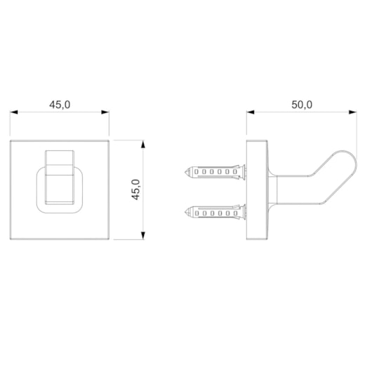 Cabide Up Cromado Celite - Imagem principal - a0e27957-4b29-4247-b52a-ad651a240d8c