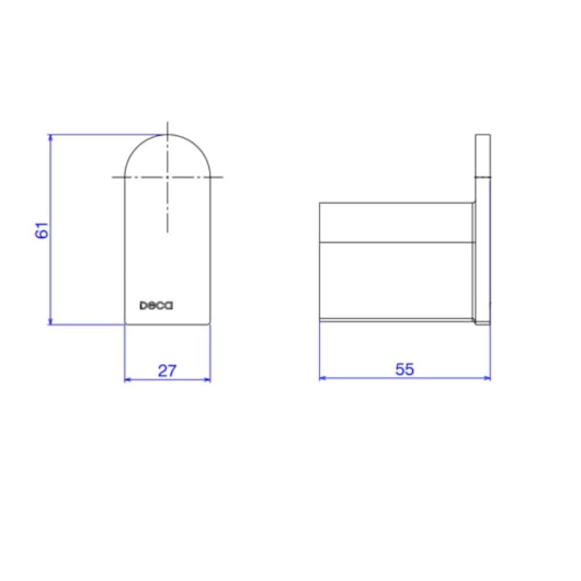 Cabide Versa Black Noir Deca - Imagem principal - 0a8299ac-a0c9-4eb3-b347-081ece9cff9a