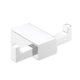 Cabideiro Duplo Com Pedras De Howlita Brancas Rbace20231 Branco Matte Rubinettos - 423a3d10-0428-455e-b71e-40b567332d78