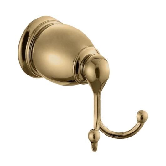 Cabideiro Duplo Rbace1110 Champagne Matte Rubinettos - Imagem principal - f9a7bb89-8fbf-437a-92ba-c5c56724d1a1