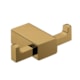 Cabideiro Duplo Rbace20231 Dourado Escovado Com Cristal Quadrado Rubinettos - 92cd8e10-d2dd-4ecd-91d2-e03c22dcec87