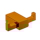 Cabideiro Duplo Rbace20231 Páprica Matte Rubinettos Rubinettos - e02fedc9-1785-4efd-a4f6-1f238646ace8