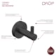 Cabideiro Simples Black Matte Drop - 34ba8b87-9b37-42d5-9932-6491e1eaf625