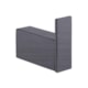 Cabideiro Simples Com Cristais Quadratta Kr560 Titânio Escovado Kromma - a4cbd099-c882-4240-950a-e9cccf7139dc