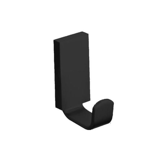 Cabideiro Simples Em Aço Inox Kr710 Black Matte Kromma - Imagem principal - 93568141-1ff4-4419-9ca7-0d05fd1060ee