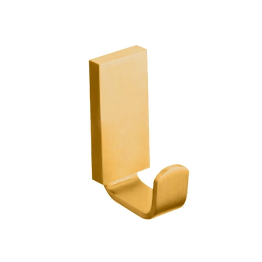 Cabideiro Simples Em Aço Inox Kr710 Gold Matte Kromma - Imagem principal - d624ab94-5e1d-4739-832f-9af915f54db8