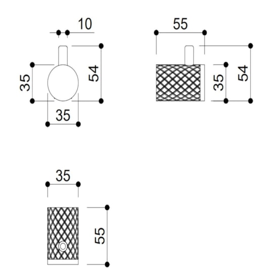 Cabideiro Simples Kr440 Titânio - Imagem principal - d19bc353-c115-4ec2-b6ba-27b8df93beef