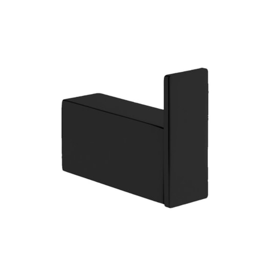 Cabideiro Simples Kr560 Black Matte Kromma - Imagem principal - 0d1a377a-4a0d-47d7-8dee-1b162aa985d9
