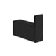 Cabideiro Simples Kr560 Black Matte Kromma - 8b3a2b45-a07b-4430-be0d-e58d998d21d2