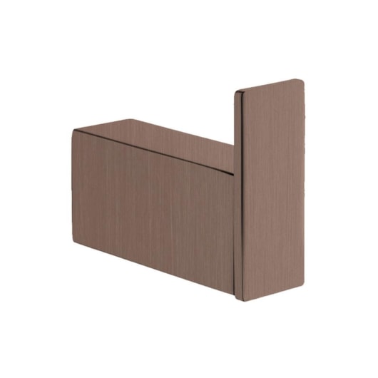 Cabideiro Simples Kr560  Bronze Hera Escovado Kromma - Imagem principal - e2a858aa-c81e-4d45-a0b1-f86d93d479f8