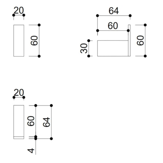 Cabideiro Simples Kr560 Cromado Kromma - Imagem principal - 13e321d9-611f-4627-8247-1cec050f73d6