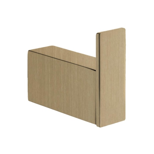 Cabideiro Simples Kr560 Dourado Escovado Kromma - Imagem principal - 44ede75e-dda2-47b8-a6e3-2c6690ab0b3d