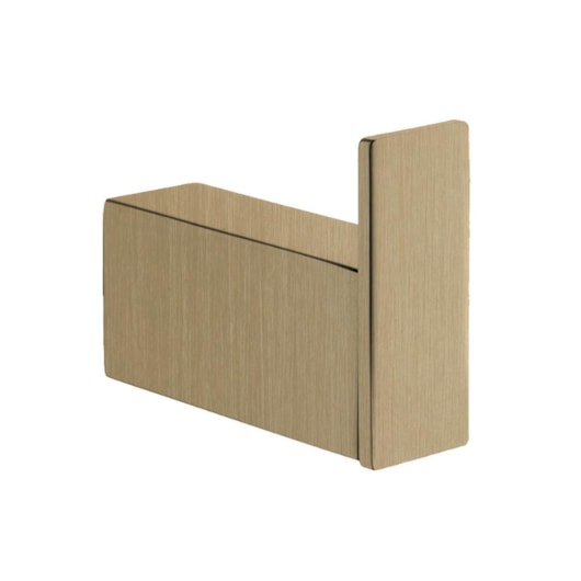 Cabideiro Simples Kr560 Dourado Escovado Kromma - Imagem principal - 31d3500d-dbf3-48c7-ad88-cc93620be76f