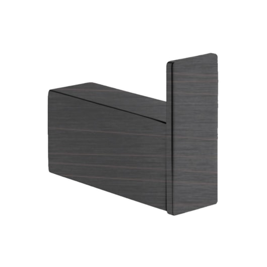 Cabideiro Simples Kr560 Ébano Escovado Kromma - Imagem principal - 1687e8a8-f3ef-415a-ae20-0bcf9601d42d