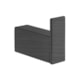 Cabideiro Simples Kr560 Ébano Escovado Kromma - 76fe2a75-1b1e-4596-86e7-84b823131fa5