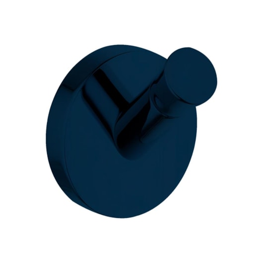 Cabideiro Simples Kr660 Azul Matte Kromma - Imagem principal - c33a0daf-9c5d-4b06-8efc-494790b6bc24