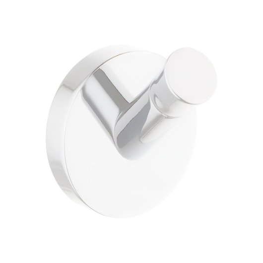Cabideiro Simples Kr660 Branco Matte Kromma - Imagem principal - 9ca8ef21-2bac-47ec-8381-b845f97f660d