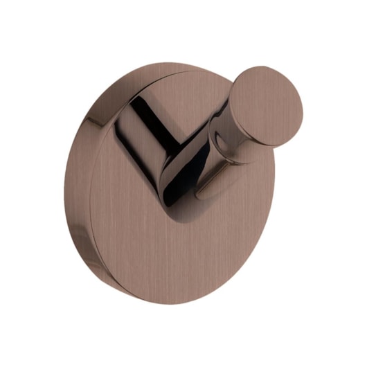 Cabideiro Simples Kr660 Bronze Hera Escovado Kromma - Imagem principal - 834afdc9-d964-4bd3-8718-48e5c8a3b8db