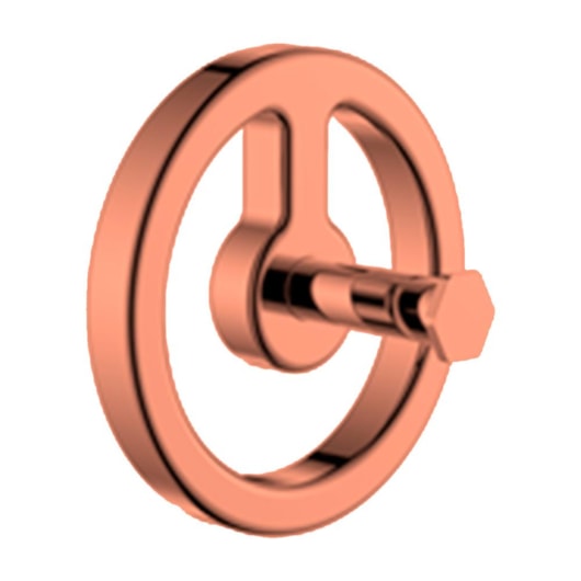 Cabideiro Simples Rbace6300 Coral Light Matte Rubinettos - Imagem principal - 33ebd802-6ca7-46da-bd27-2602576ac9dd