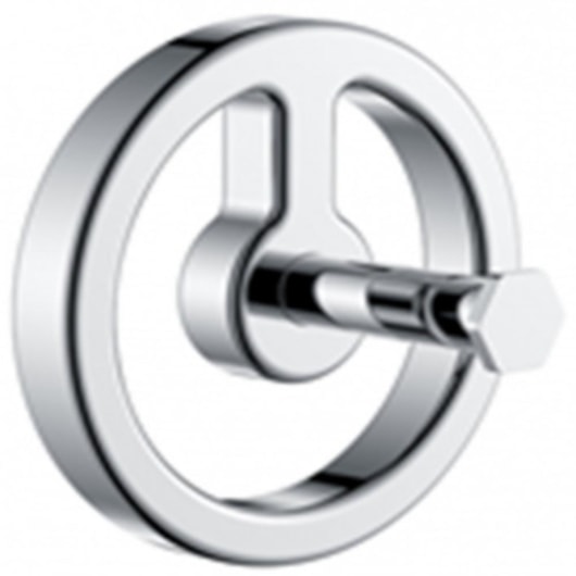 Cabideiro Simples Rbace6300 Cromado Rubinettos - Imagem principal - 0d48aec8-2358-432f-94ad-29dcf5ec3c18