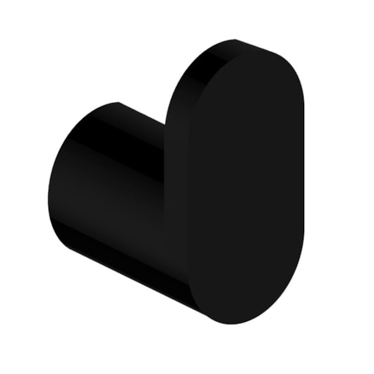 Cabideiro Simples Rbace8330 Black Matte Rubinettos - Imagem principal - 4e53e4b1-e324-4aa0-b5c2-592f9abf57c6