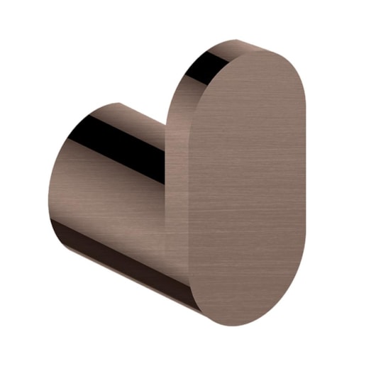 Cabideiro Simples Rbace8330 Bronze Hera Escovado Rubinettos - Imagem principal - e303b6d5-092c-4837-a82e-da27b05abc6c