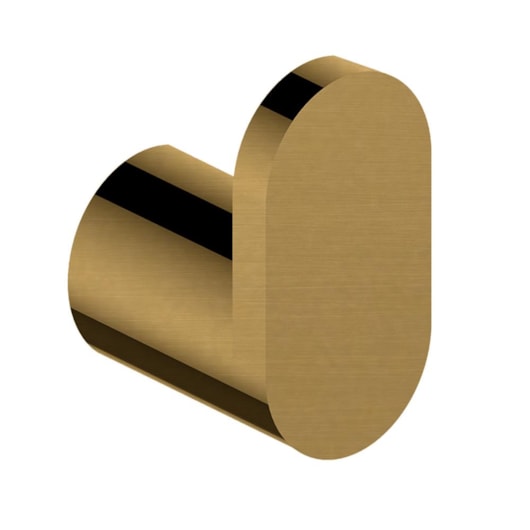 Cabideiro Simples Rbace8330 Dourado Escovado Rubinettos - Imagem principal - 6bb623bc-49bb-408c-8518-f689b206a5fd