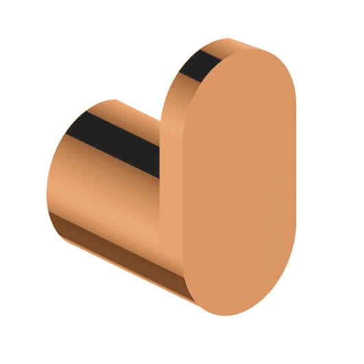 Cabideiro Simples Rbace8330 Rose Gold Matte Rubinettos - Imagem principal - 540416b5-17c2-4a67-a304-e6c7f77d1f8f
