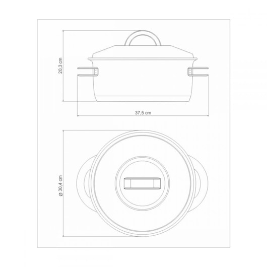 Caçarola Funda Em Inox Solar 8,4L 62504/280 Tramontina - Imagem principal - 976c0b4c-0219-4c43-bbcc-7a101d890fe3