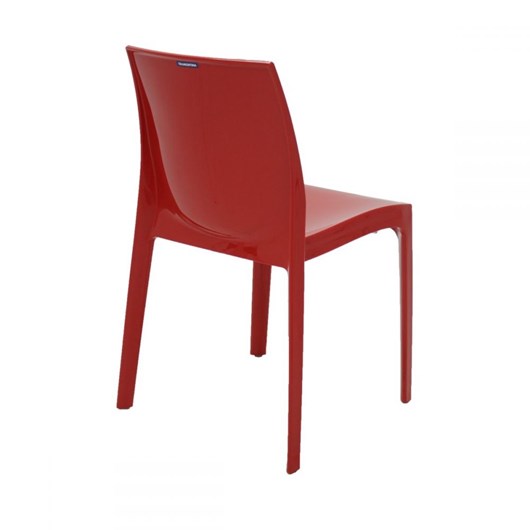 Cadeira Alice Summa em Polipropileno Brilhoso Vermelho Tramontina - Imagem principal - 4613032a-e2a7-42ec-9977-e18d9d613f06